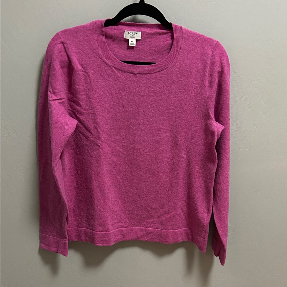 J. CREW Fuchsia Long Sleeve sweater